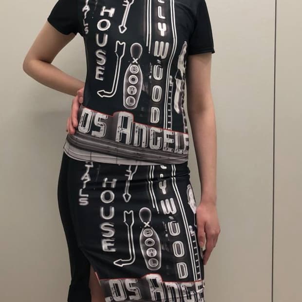 SUVA L.A 나이트 뷰 프린팅 캐쥬얼 수트