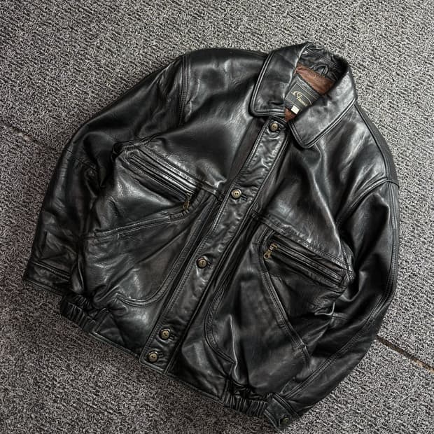 FAVEUR 아카이브 양가죽 봄버 레더 자켓 2741