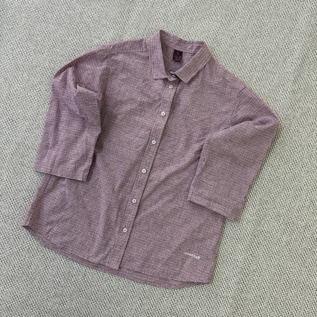 L 몽벨 체크 패턴 셔츠 0417D