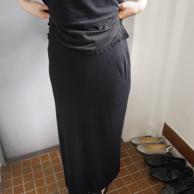 헬무트 랭 모달 스커트