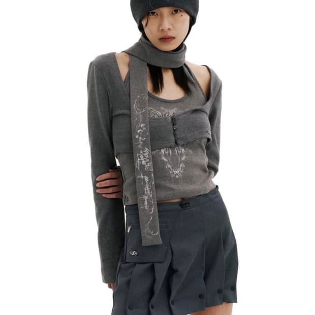 허그유어스킨 소프트 가디건 셋업 | 쓰리타임즈 애즈온 코이세이오 보헴서