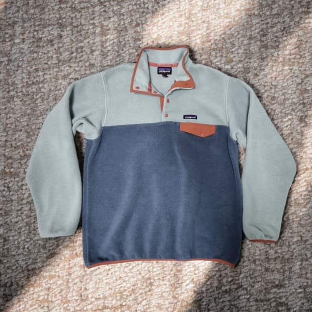 L사이즈) 파타고니아 신칠라 투톤  후리스 스냅티 라이트웨이트