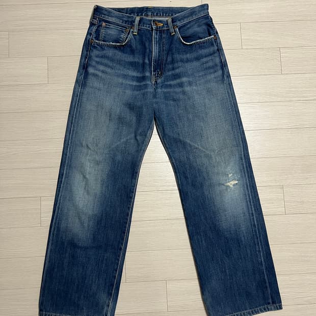 에드윈 505 셀비지 워싱 데님 팬츠