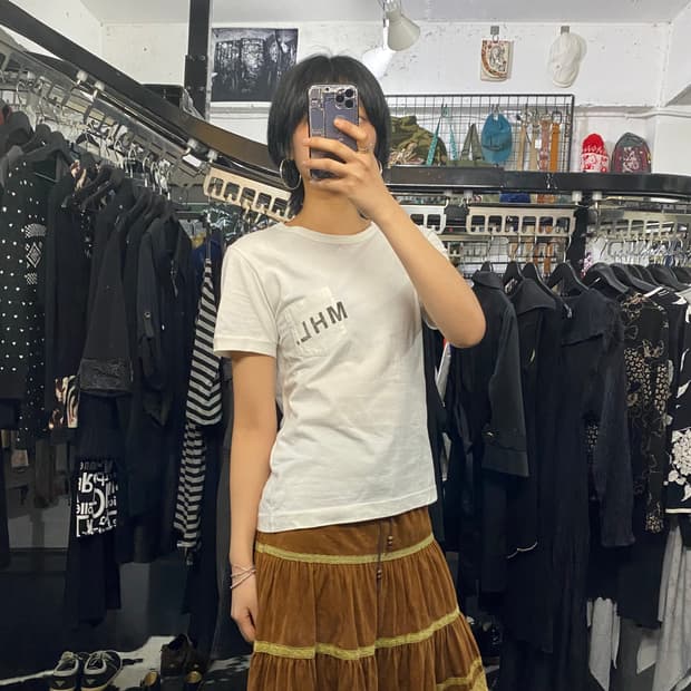 MHL 로고 프린팅 반팔티셔츠