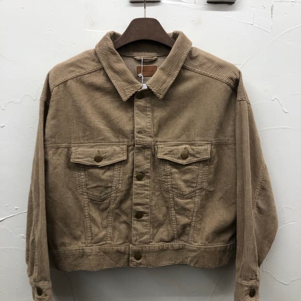 어스 뮤직 코듀로이 트러커 자켓