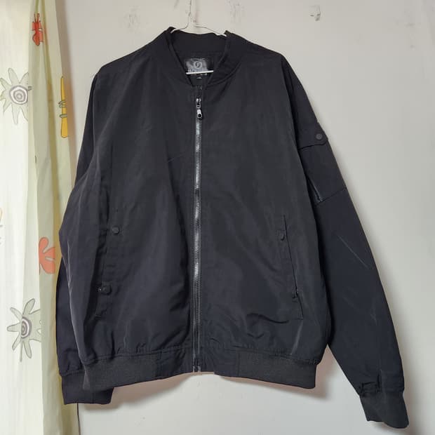 잭필드 블랙 블루종 봄버 자켓 110