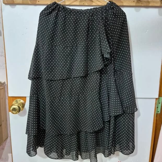 4034 ) 고급 꾸안꾸 도트 스커트 치마 최상