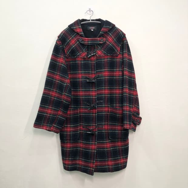 vintage check coat