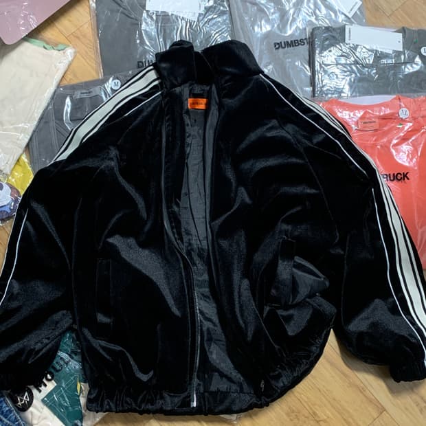 vintage 벨벳 져지 