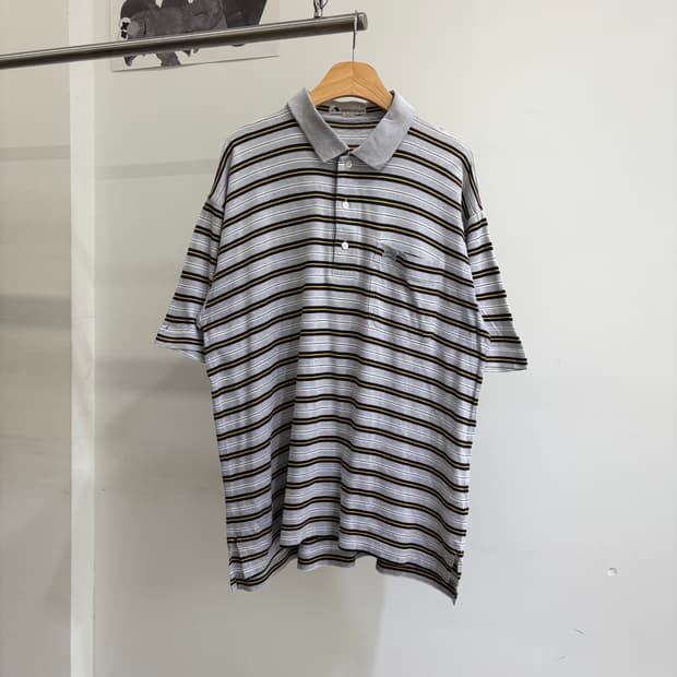 AQUASCUTUM (Made in Japan) 카라반팔티셔츠