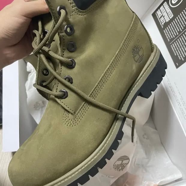 팀버랜드 6인치 올리브누벅 프리미엄 워터프루프