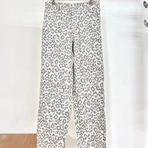 로베르토 카발리 도트 레오파트 와이드 팬츠