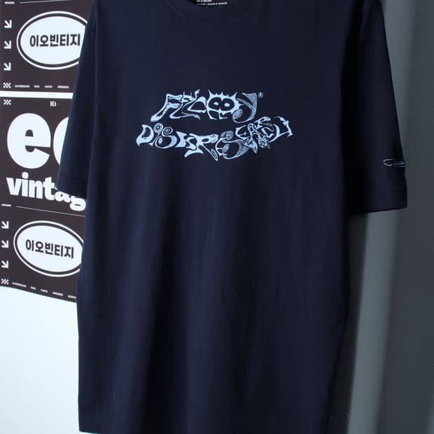 (M-XL) 플로피 디스크 리서치 FDR 반팔 티셔츠-H35393