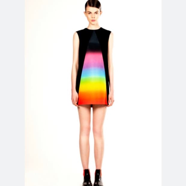 Christopher kane 크리스토퍼 케인 레인보우 원피스
