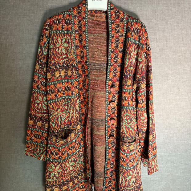 🧡MISSONI 미소니 빈티지 니트 자켓 (Made in Italy)