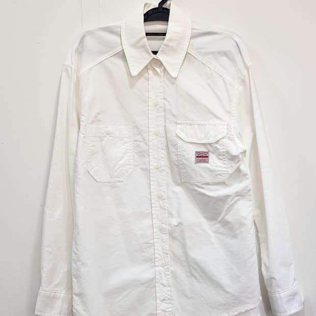 [F] WE ARE 위아 화이트 코튼 셔츠 여성 프리사이즈
