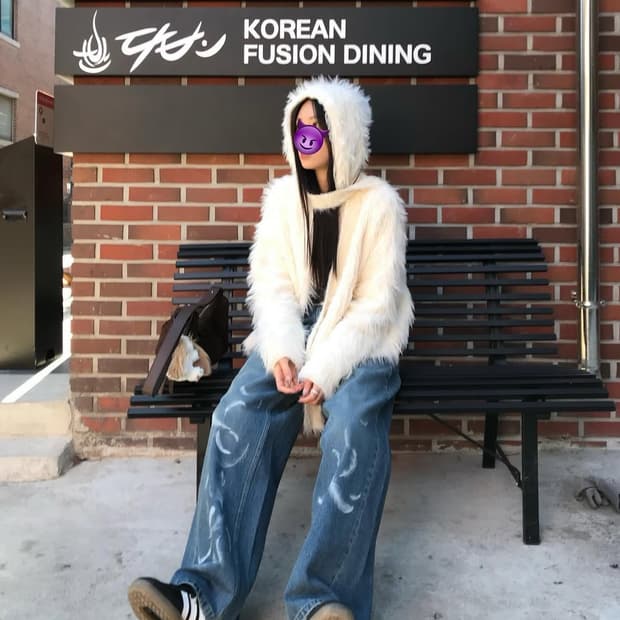 714center yeti 예티 퍼 가디건