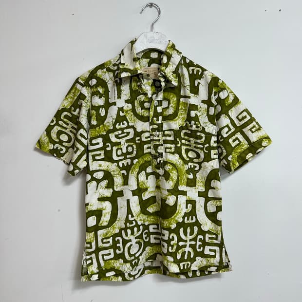 60s Polynesian Bazaar 하와이안 셔츠