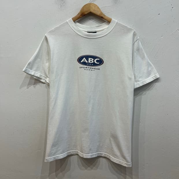 ABC 스포츠웨어 빈티지 반팔 티셔츠 Made in USA