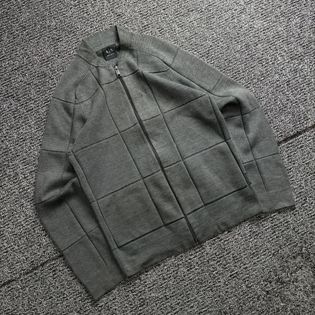 아르마니 익스체인지 스웻 니트 집업 자켓 2847