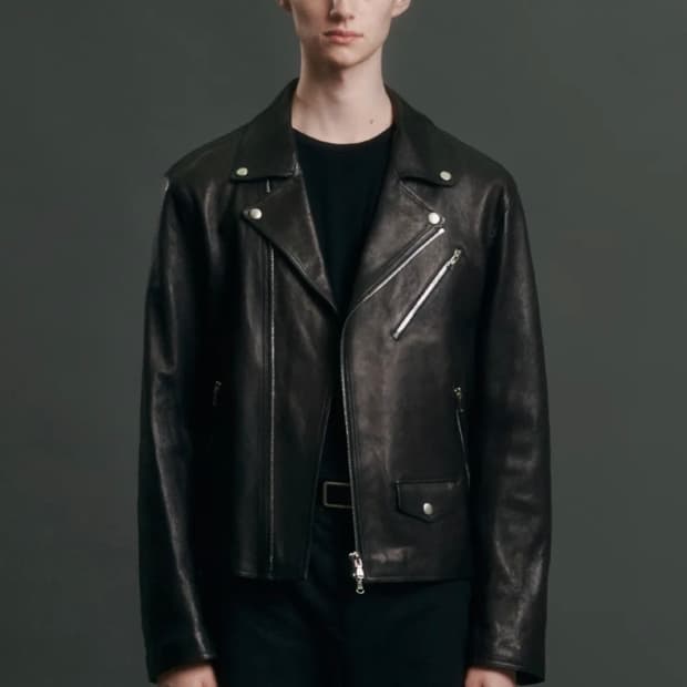 (XL) 도프제이슨 프리미엄 램스킨 베지터블 100 라이더 자켓