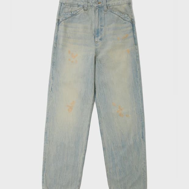 노운 빈티지 워시드 데님 팬츠 라이트 블루 0사이즈