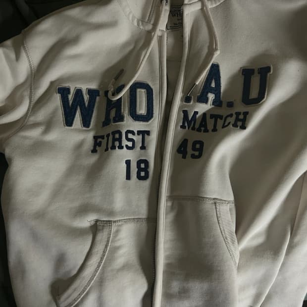 후아유 후드집업 아이보리 