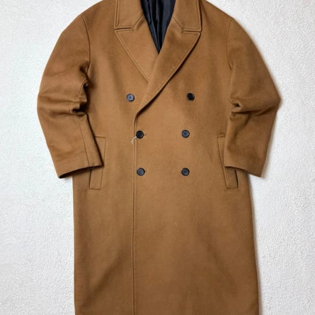 쿠어 COOR 캐시미어 블렌드 더블 롱 코트 PN6531