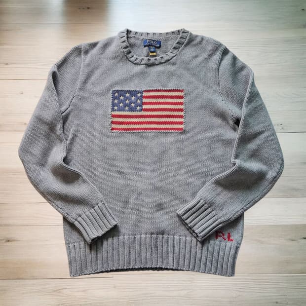 폴로 랄프로렌 성조기 니트