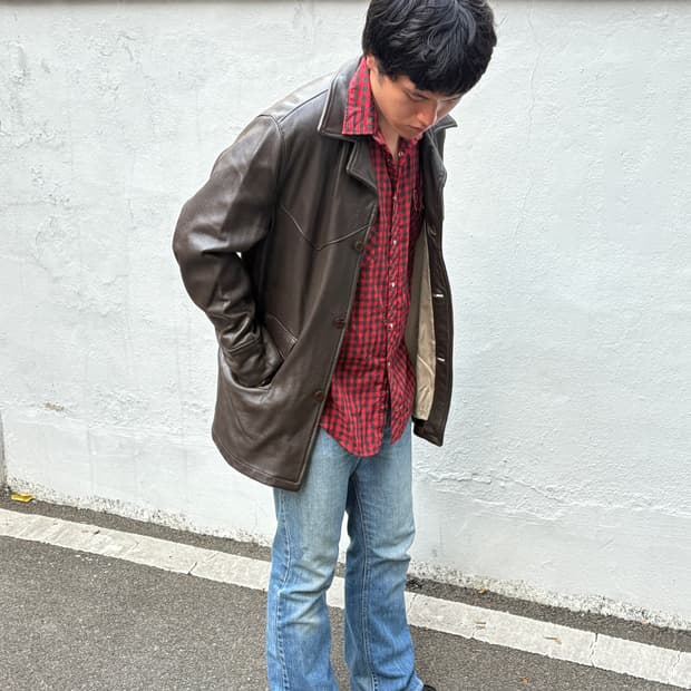 60’s deerwear 사슴가죽 코트 made in u.s.a