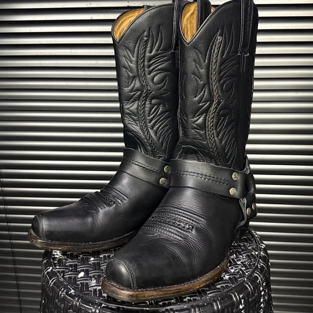 SANCHO 산초 부츠 스페인 가죽 웨스턴 부츠 링 앵클 260 블랙