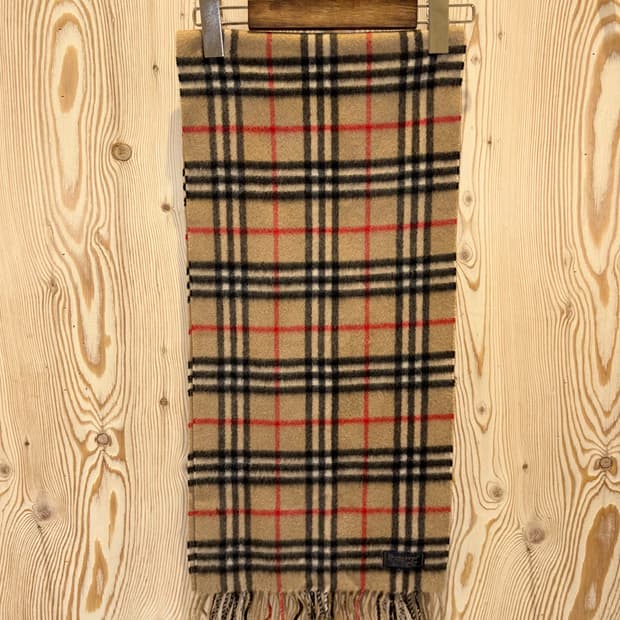 버버리 캐시미어 체크 머플러