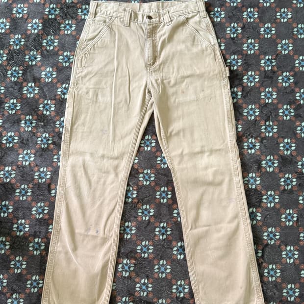 칼하트 카펜터 워크팬츠 베이지 32x34