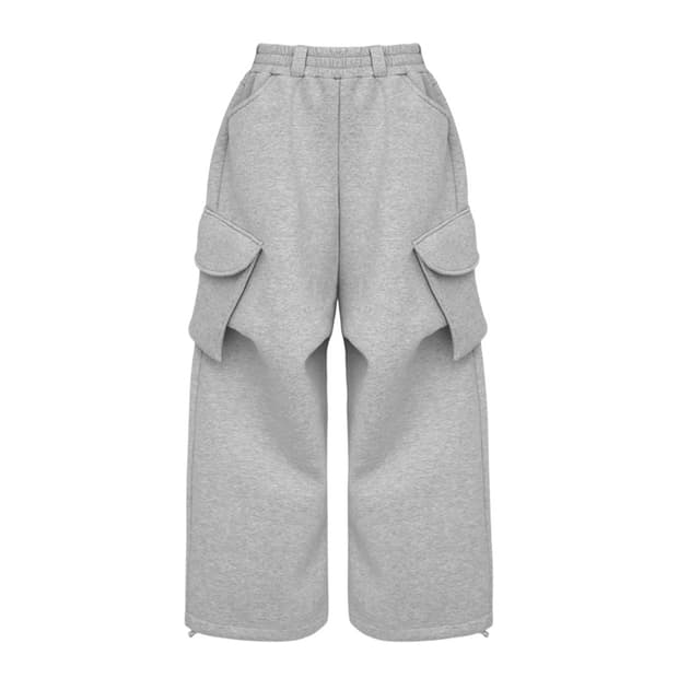 Mjd 코인서울 와이드 카고 스웻 팬츠 그레이 미개봉 판매