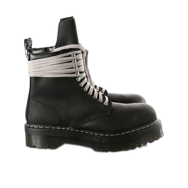닥터마틴X릭오웬스 쿼드 솔 스틸 토 부츠 UK 6