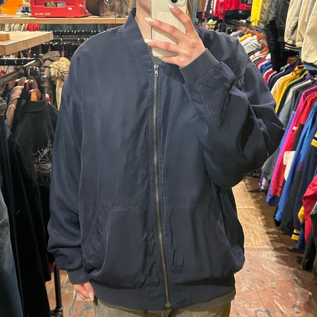 [HI] VTG 봄버 자켓 네이비
