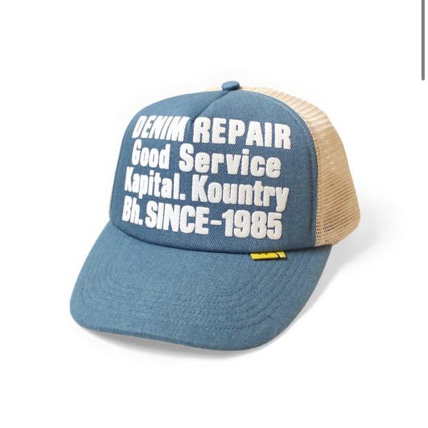 [새상품] 캐피탈 데님 트러커캡