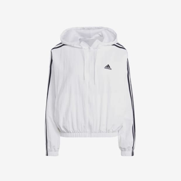 아디다스 에센셜 삼선 윈드브레이커