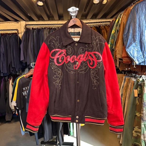 90-00s 쿠지 올드스쿨 헤비 울 바시티 자켓