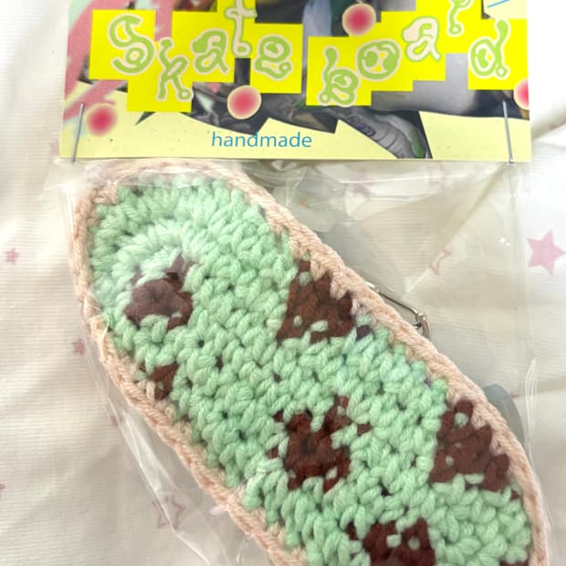 Handmade Skateboard keyring NO.14