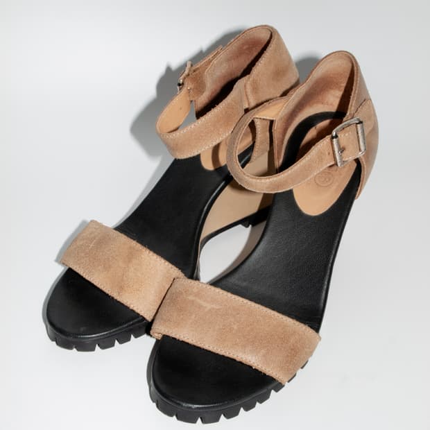 Suede Wedge Heel Sandle