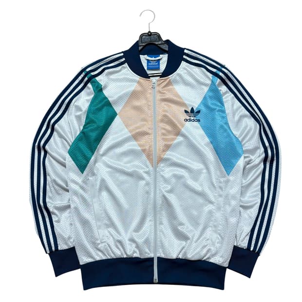 아디다스 화이트 트랙탑 져지