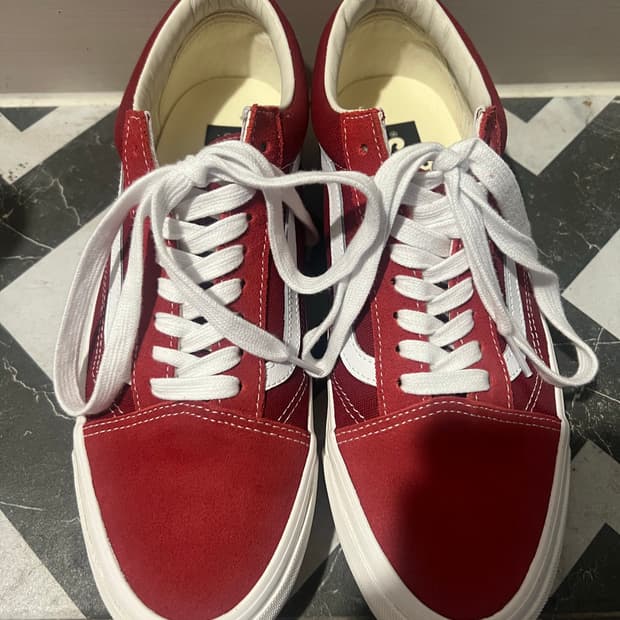 [상태아주좋음] 반스 프리미엄 스웨이드 올드스쿨 레드 280