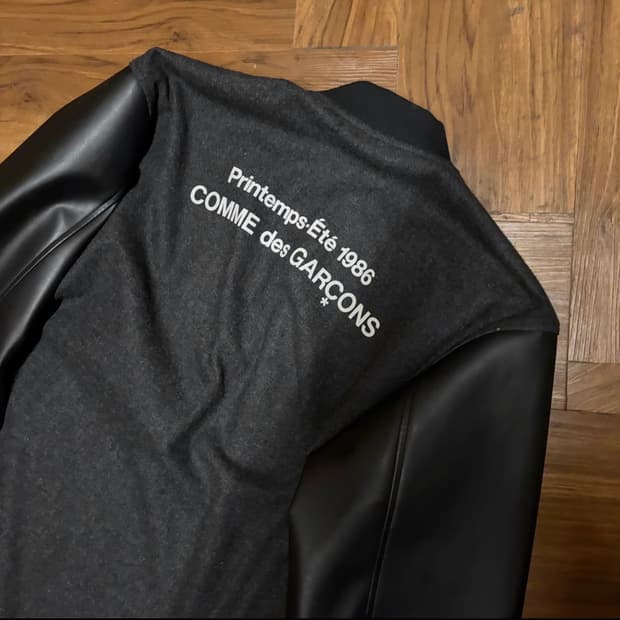 COMME DES GARCONS 1986 WOOL STAFF COAT L