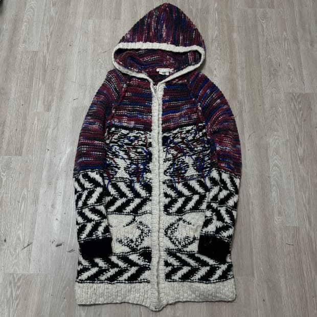 이자벨마랑 X H&M 키즈 후드 케이블 니트 가디건 12-14세