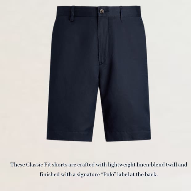 폴로랄프로렌 린넨반바지