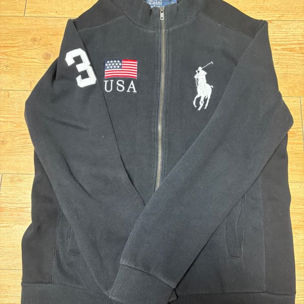 폴로 성조기 집업