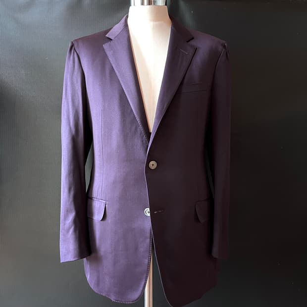 IT50R) 90s 아카이브 Versace 초기 도나텔라 퍼플 블레이저