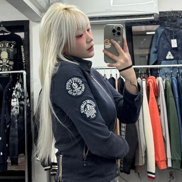 히스테릭 글래머 사이드 지퍼 자켓