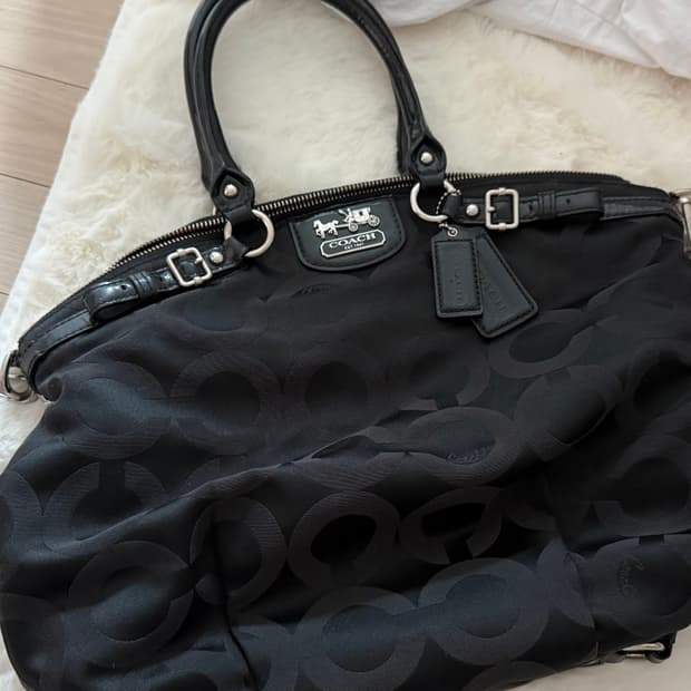 코치 빈티지 가방 버건디 